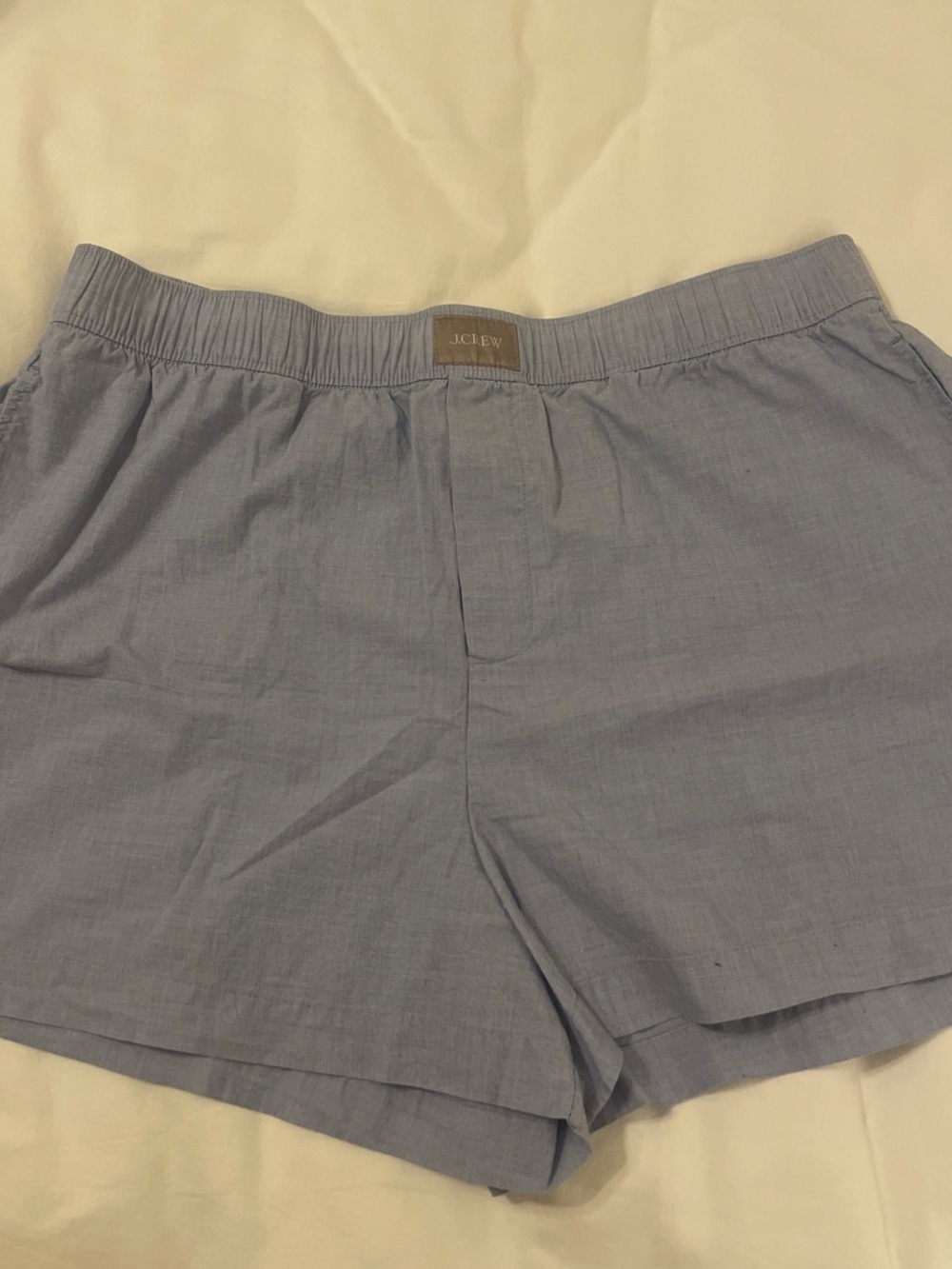 J. Crew Light Blue Cotton Boxer Style Shorts